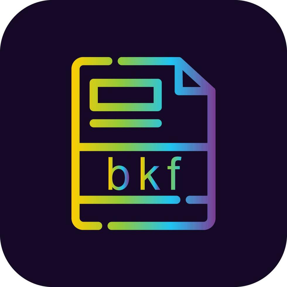 bkf creativo icono diseño vector