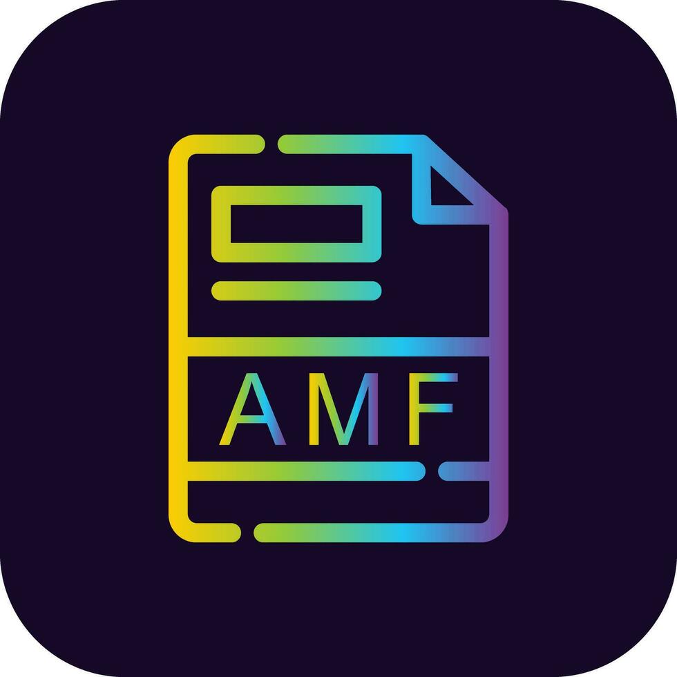 amf creativo icono diseño vector