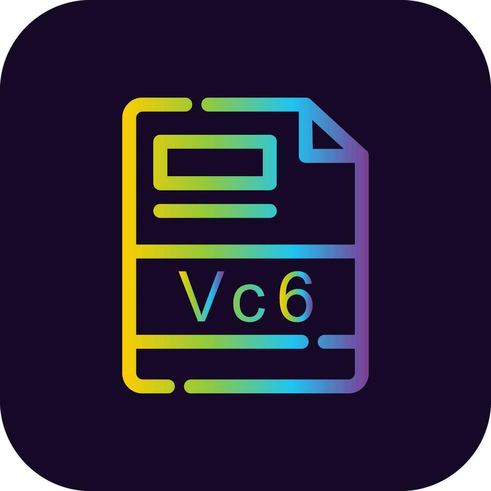 vc6 creativo icono diseño vector