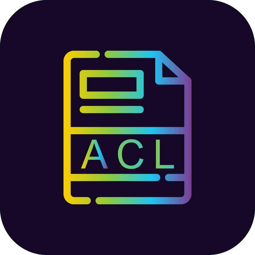 ACL Creative Icon Design vector