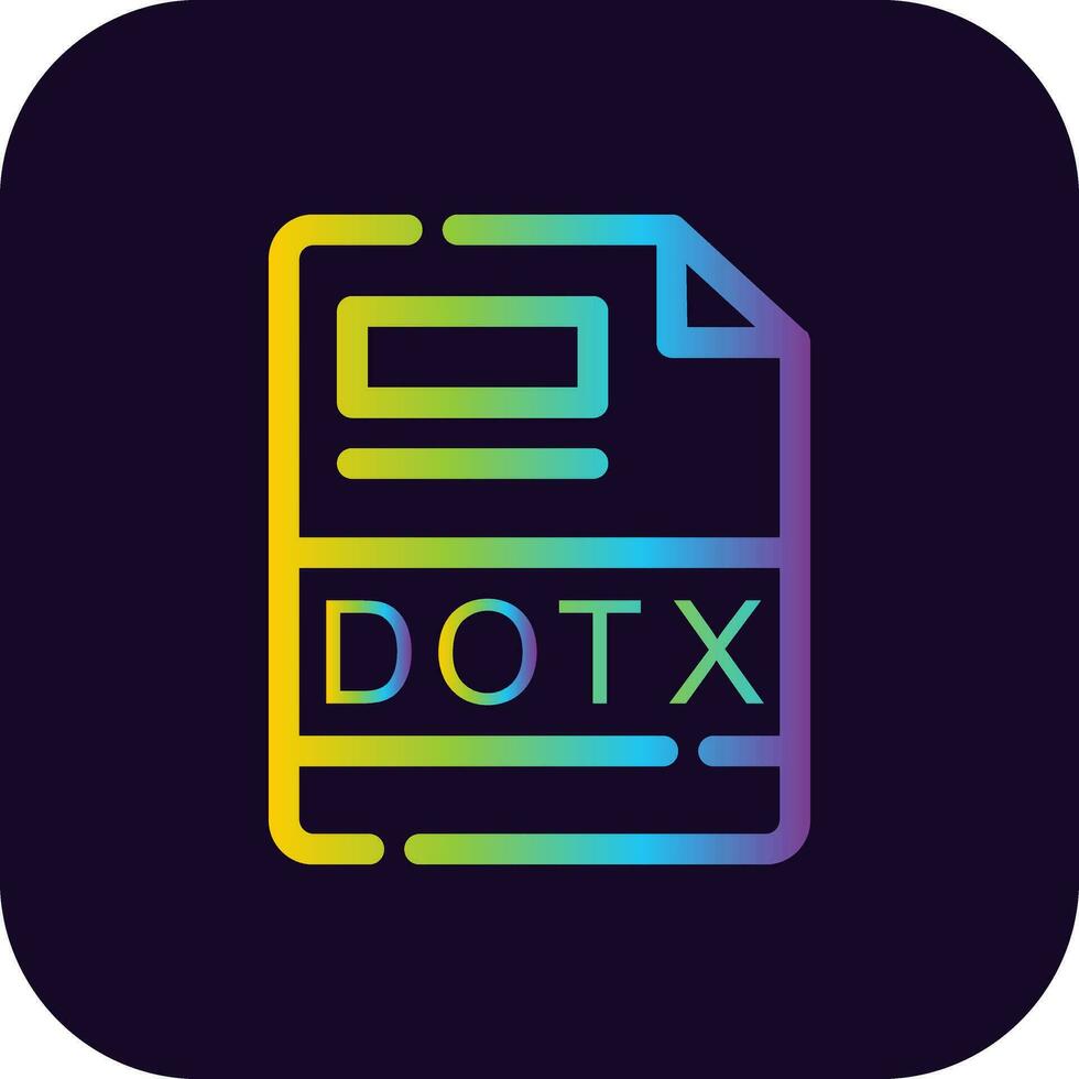 DOTX Creative Icon Design vector