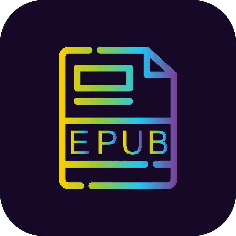 EPUB Creative Icon Design vector