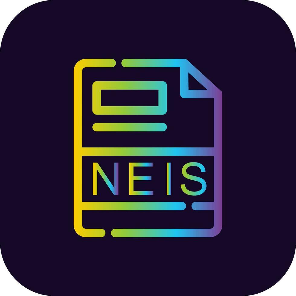 NEIS Creative Icon Design vector