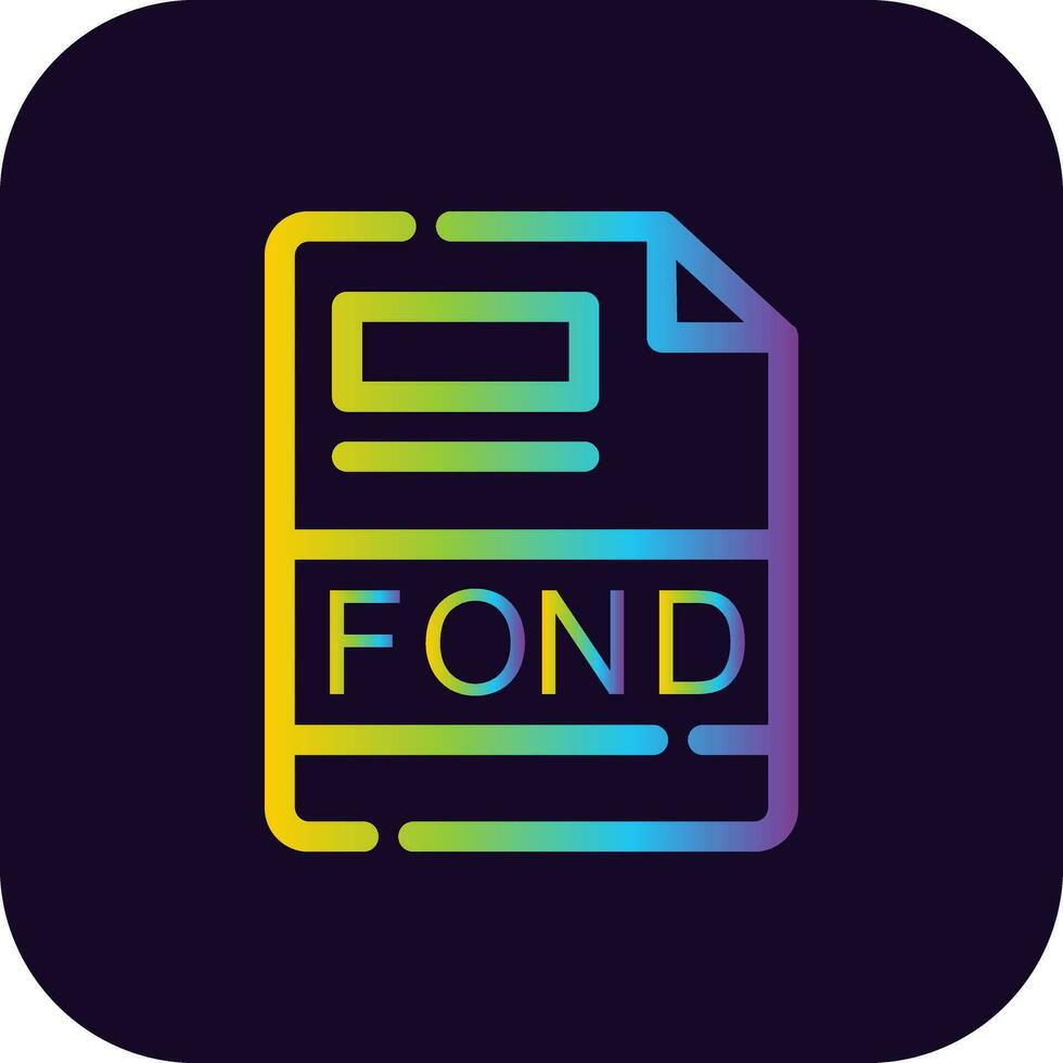 FOND Creative Icon Design vector