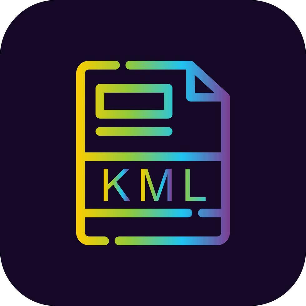 KML Creative Icon Design vector