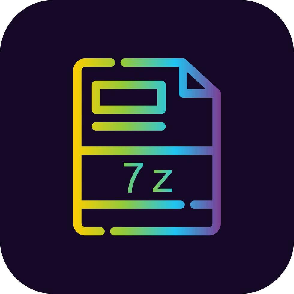 7z Creative Icon Design vector