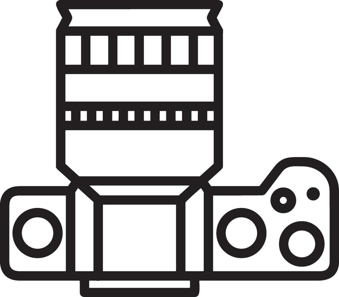 camera photography icon symbol image vector. Illustration of multimedia photographic lens grapich design images vector