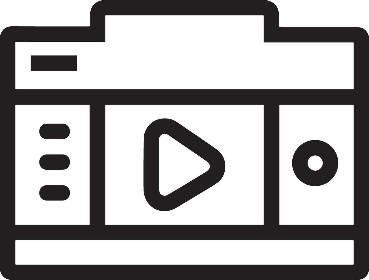 camera photography icon symbol image vector. Illustration of multimedia photographic lens grapich design images vector