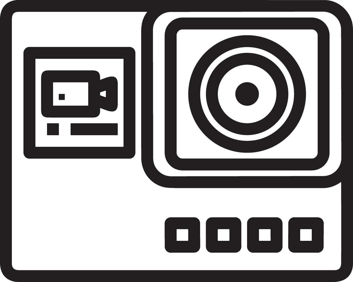 camera photography icon symbol image vector. Illustration of multimedia photographic lens grapich design images vector