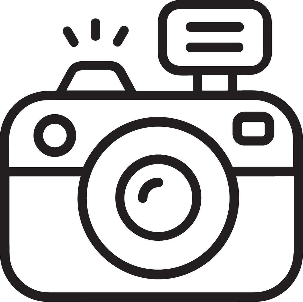 camera photography icon symbol image vector. Illustration of multimedia photographic lens grapich design images vector