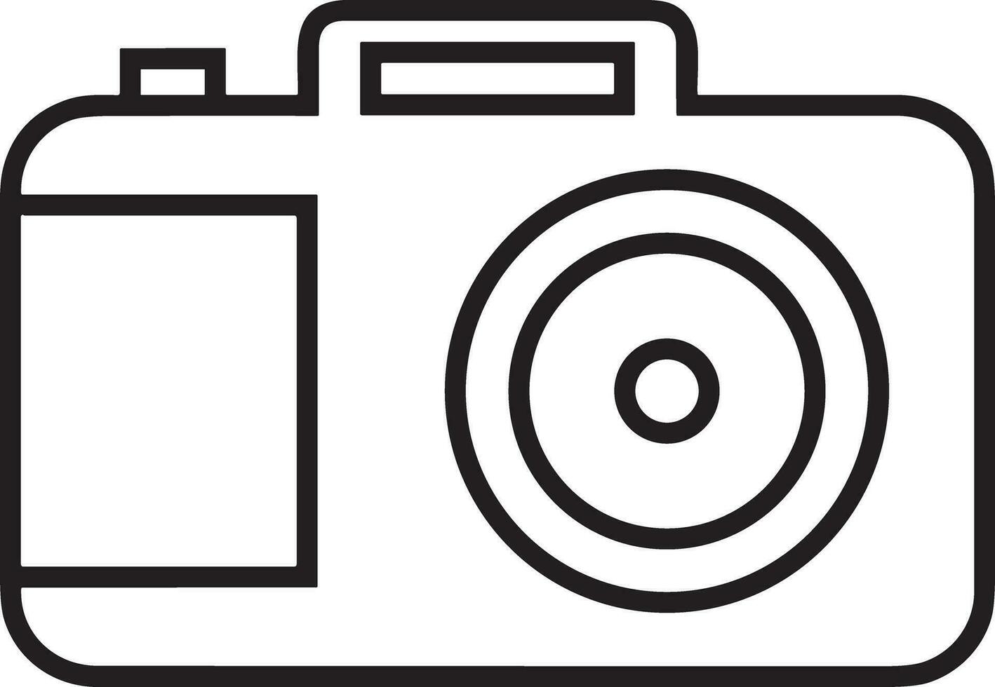 camera photography icon symbol image vector. Illustration of multimedia photographic lens grapich design images vector
