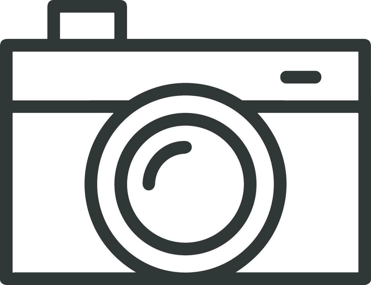 camera photography icon symbol image vector. Illustration of multimedia photographic lens grapich design images vector