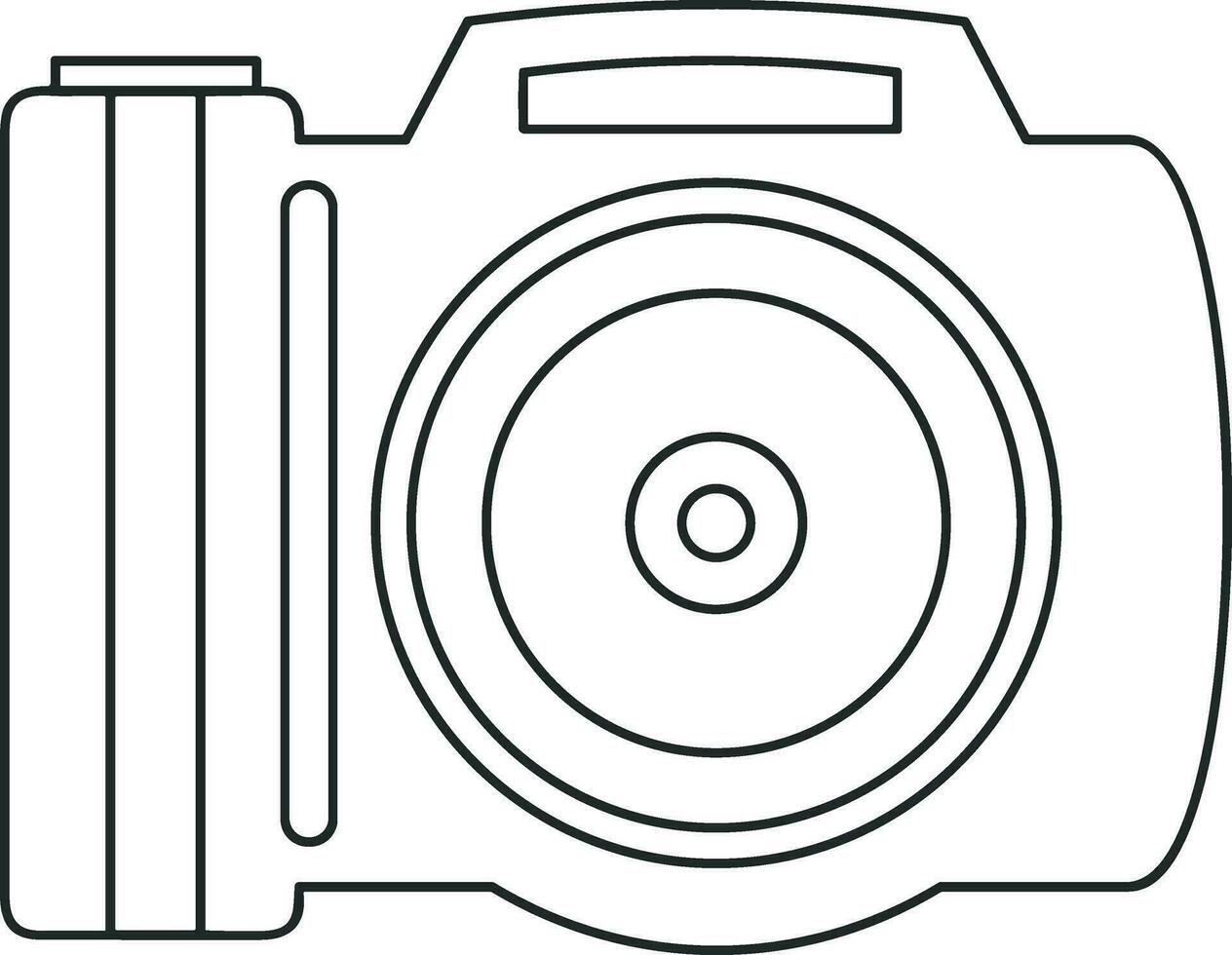 camera photography icon symbol image vector. Illustration of multimedia photographic lens grapich design images vector