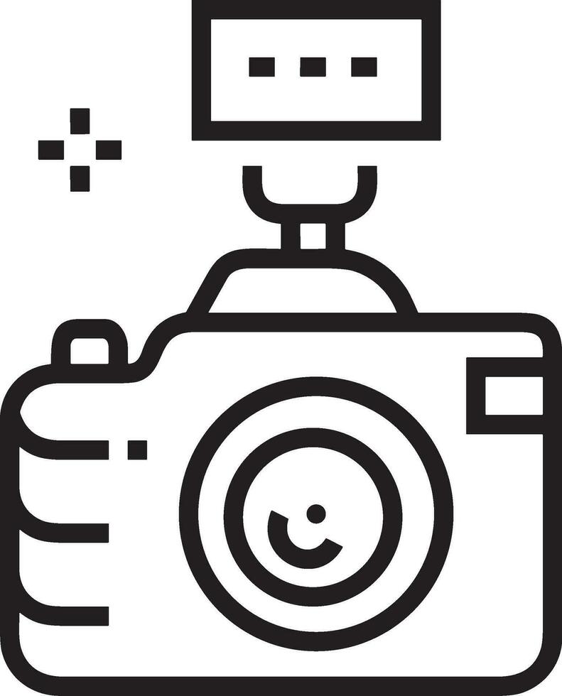 camera photography icon symbol image vector. Illustration of multimedia photographic lens grapich design images vector