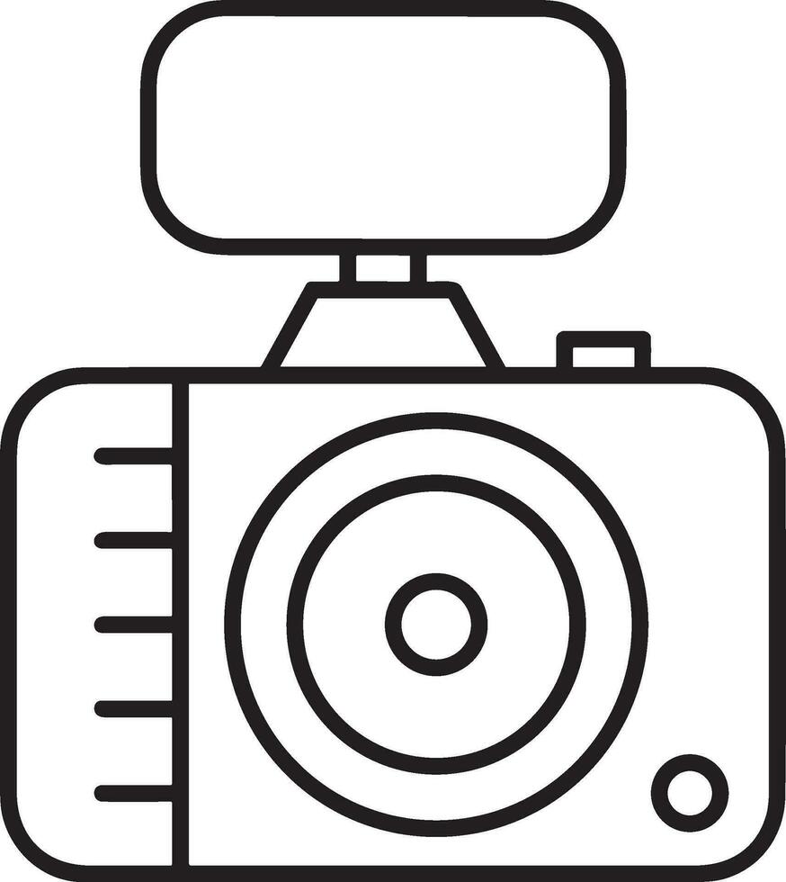 cámara fotografía icono símbolo imagen vector. ilustración de multimedia fotográfico lente grapich diseño imágenes vector
