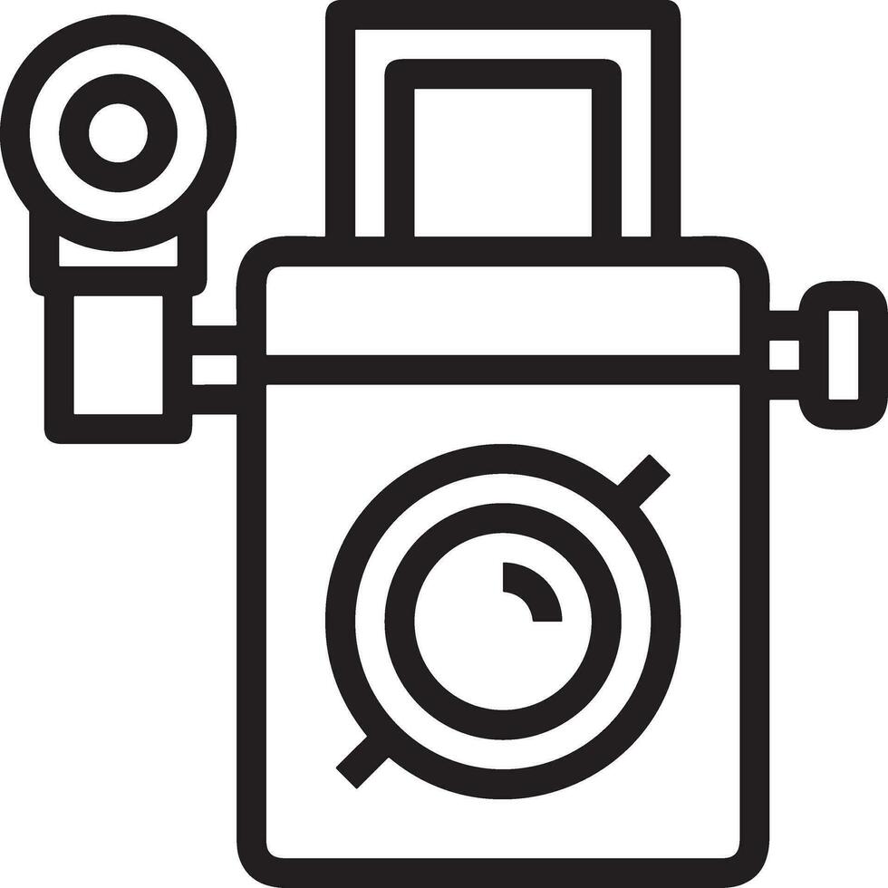 cámara fotografía icono símbolo imagen vector. ilustración de multimedia fotográfico lente grapich diseño imágenes vector