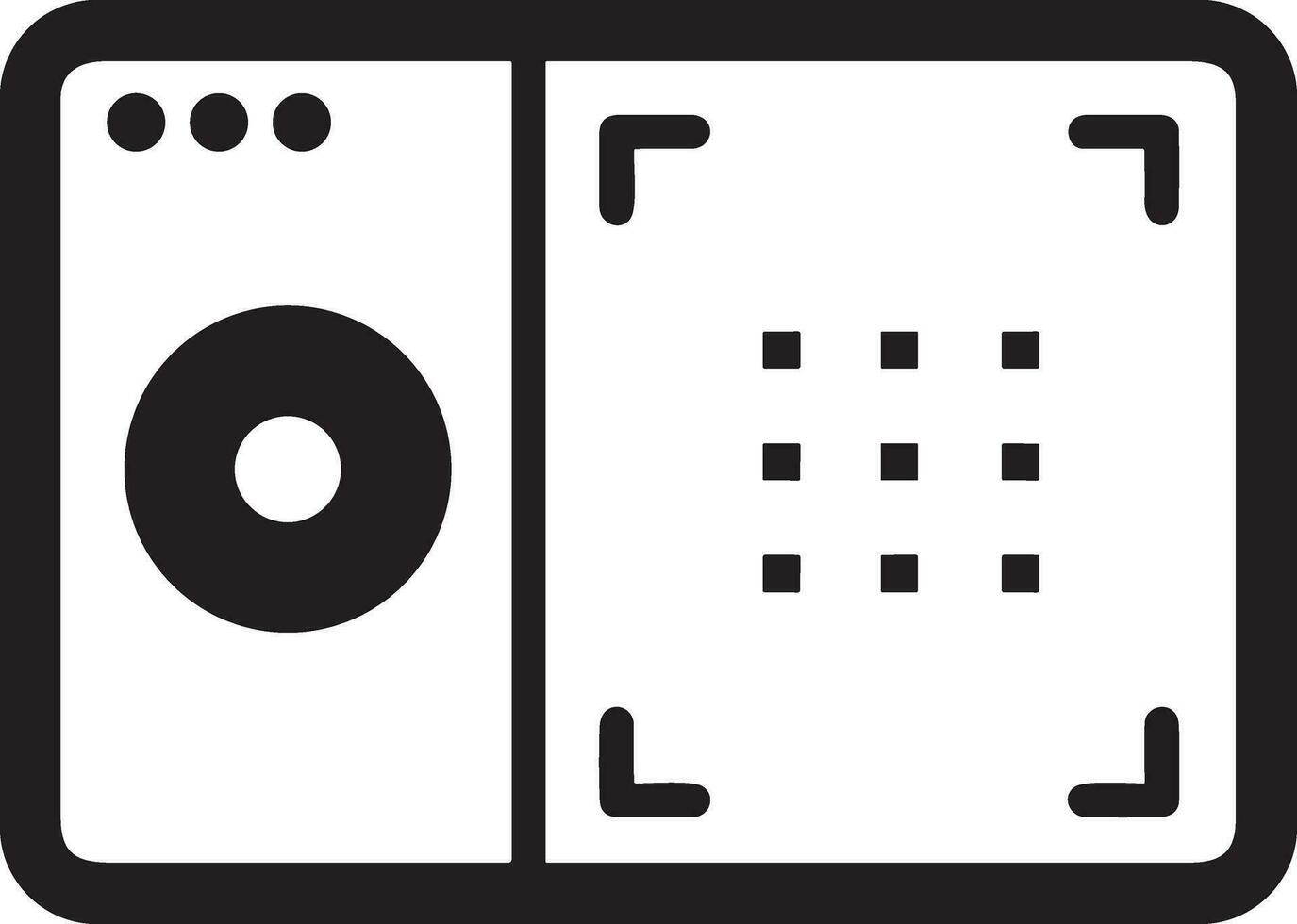 camera photography icon symbol image vector. Illustration of multimedia photographic lens grapich design images vector