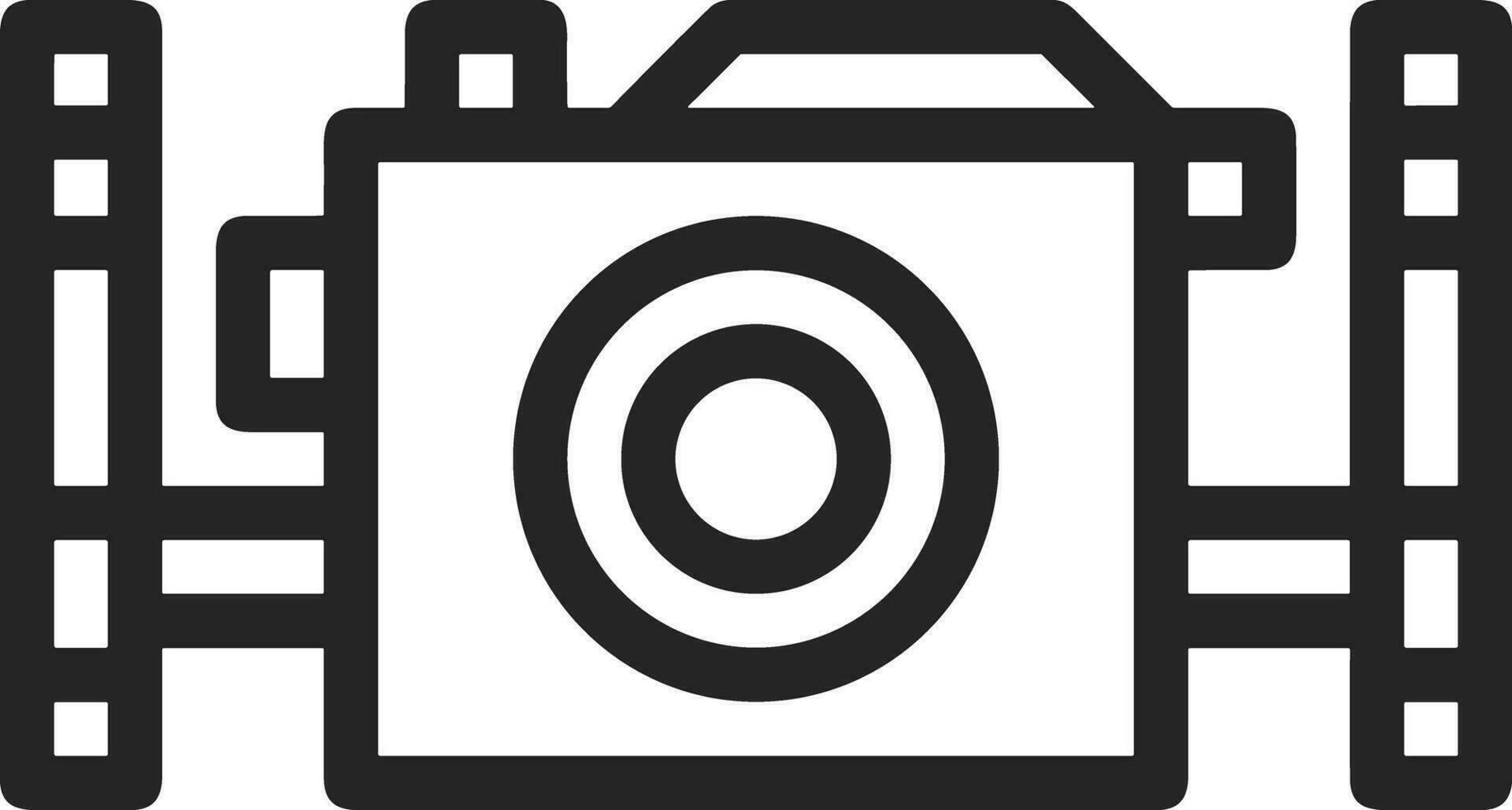 camera photography icon symbol image vector. Illustration of multimedia photographic lens grapich design images vector