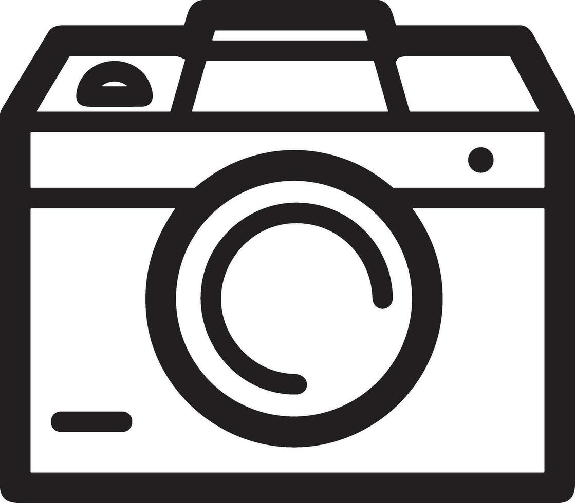 camera photography icon symbol image vector. Illustration of multimedia photographic lens grapich design images vector