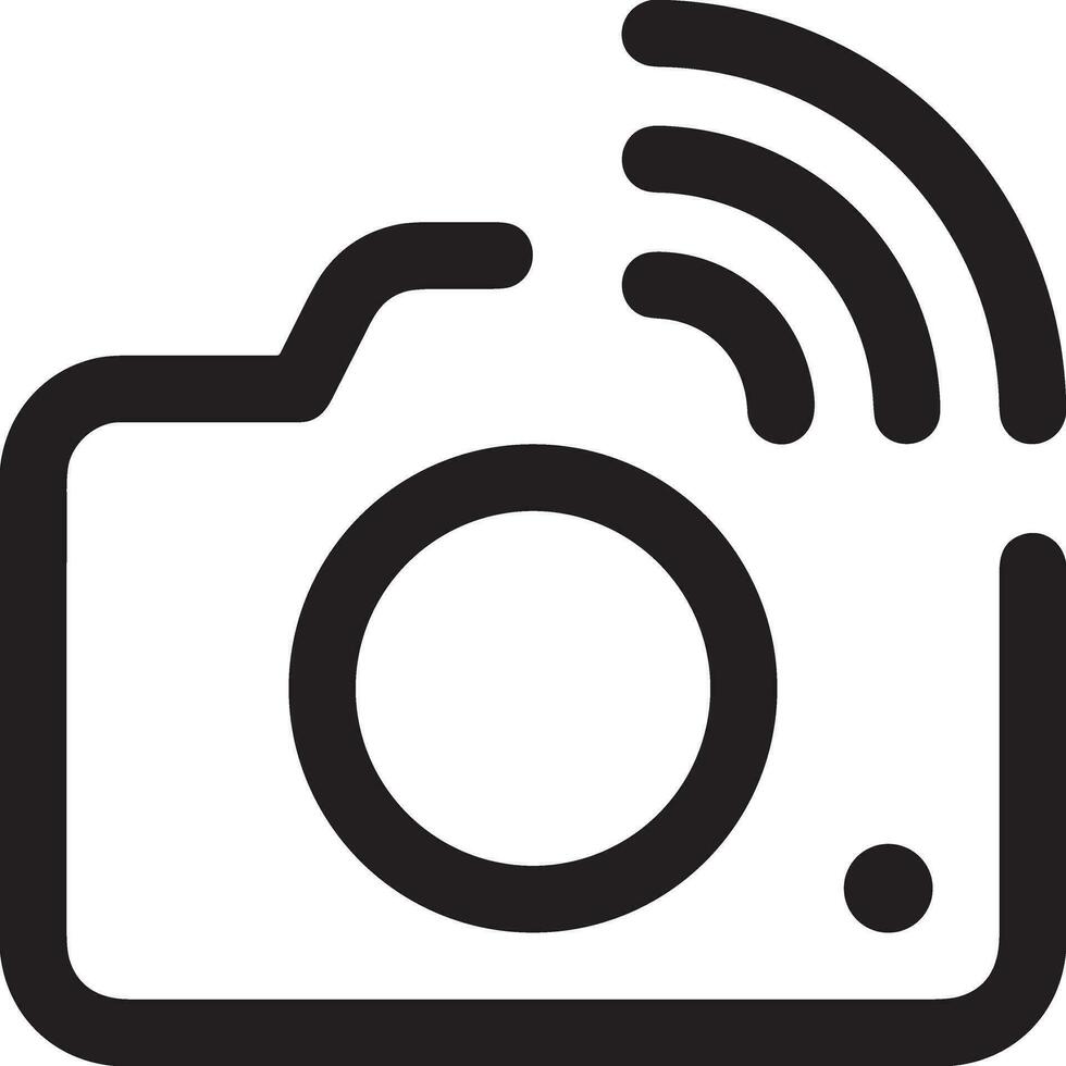 camera photography icon symbol vector image. Illustration of multimedia photographic lens graphic design image