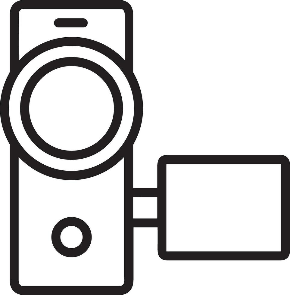 camera photography icon symbol vector image. Illustration of multimedia photographic lens graphic design image