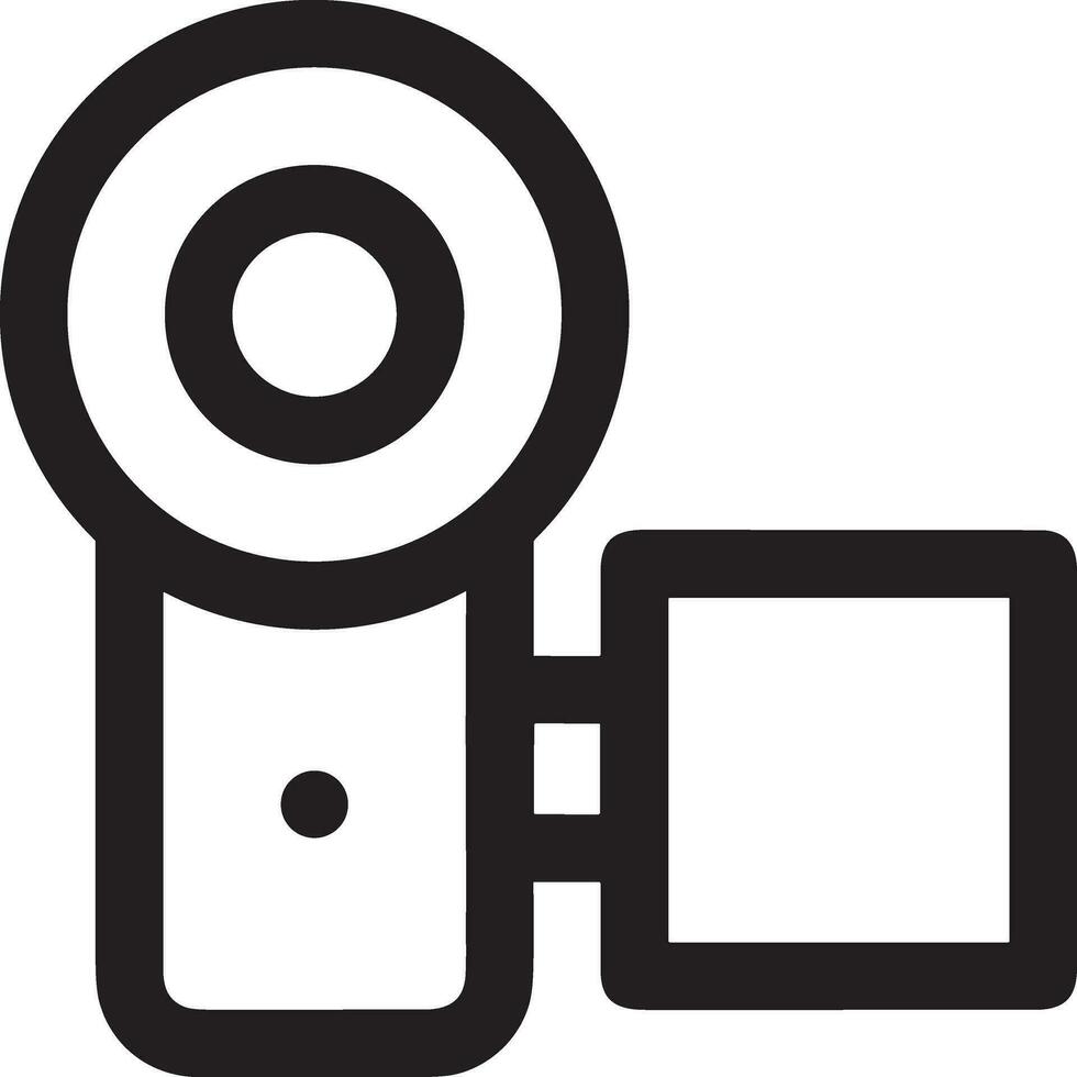 camera photography icon symbol vector image. Illustration of multimedia photographic lens graphic design image