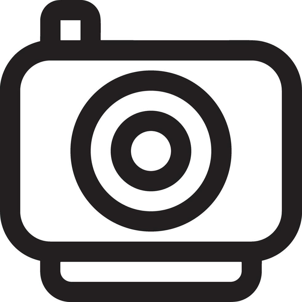 camera photography icon symbol vector image. Illustration of multimedia photographic lens graphic design image