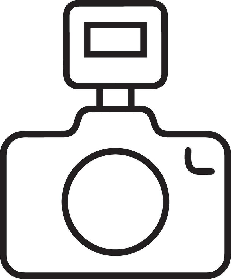 camera photography icon symbol vector image. Illustration of multimedia photographic lens graphic design image