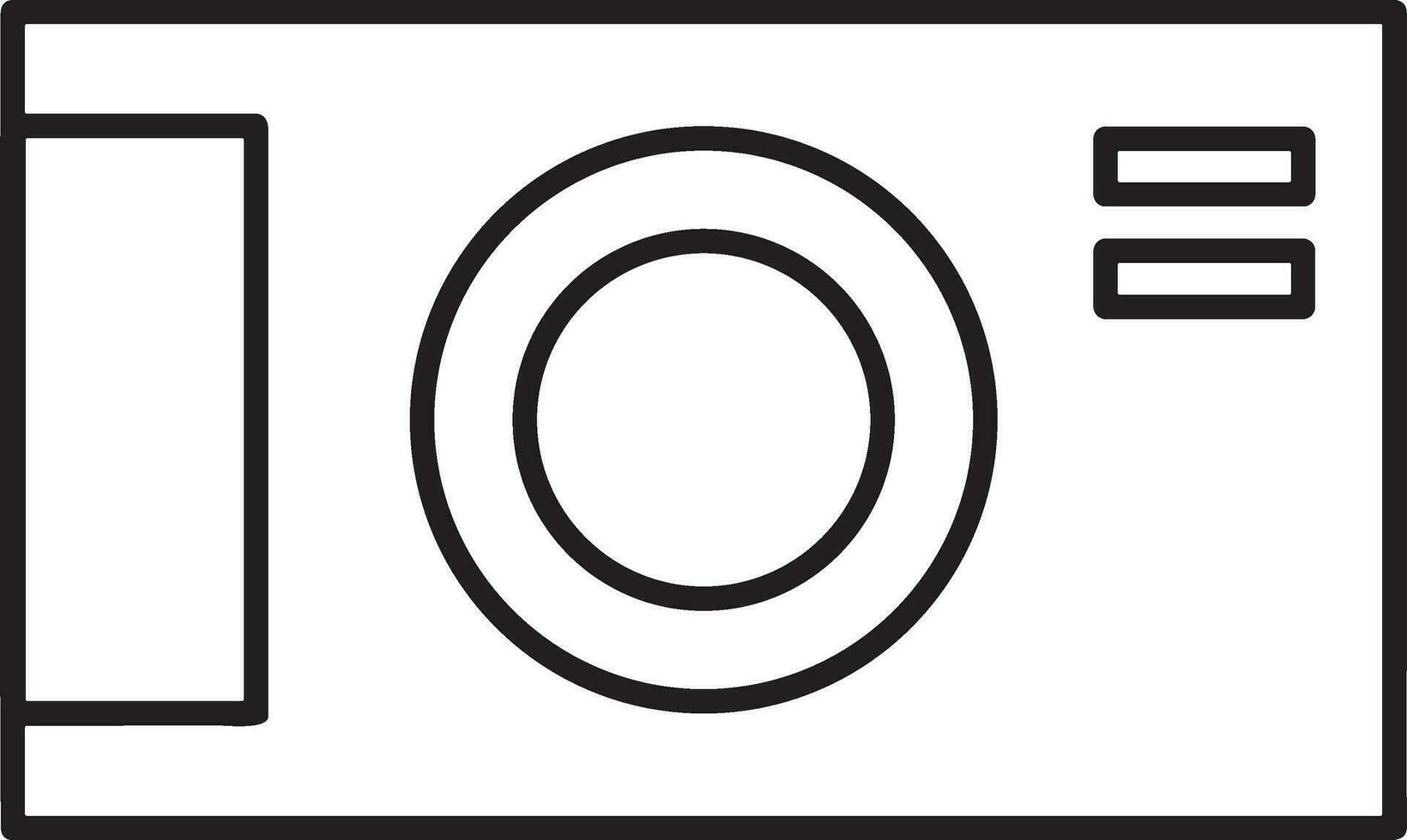 camera photography icon symbol vector image. Illustration of multimedia photographic lens graphic design image