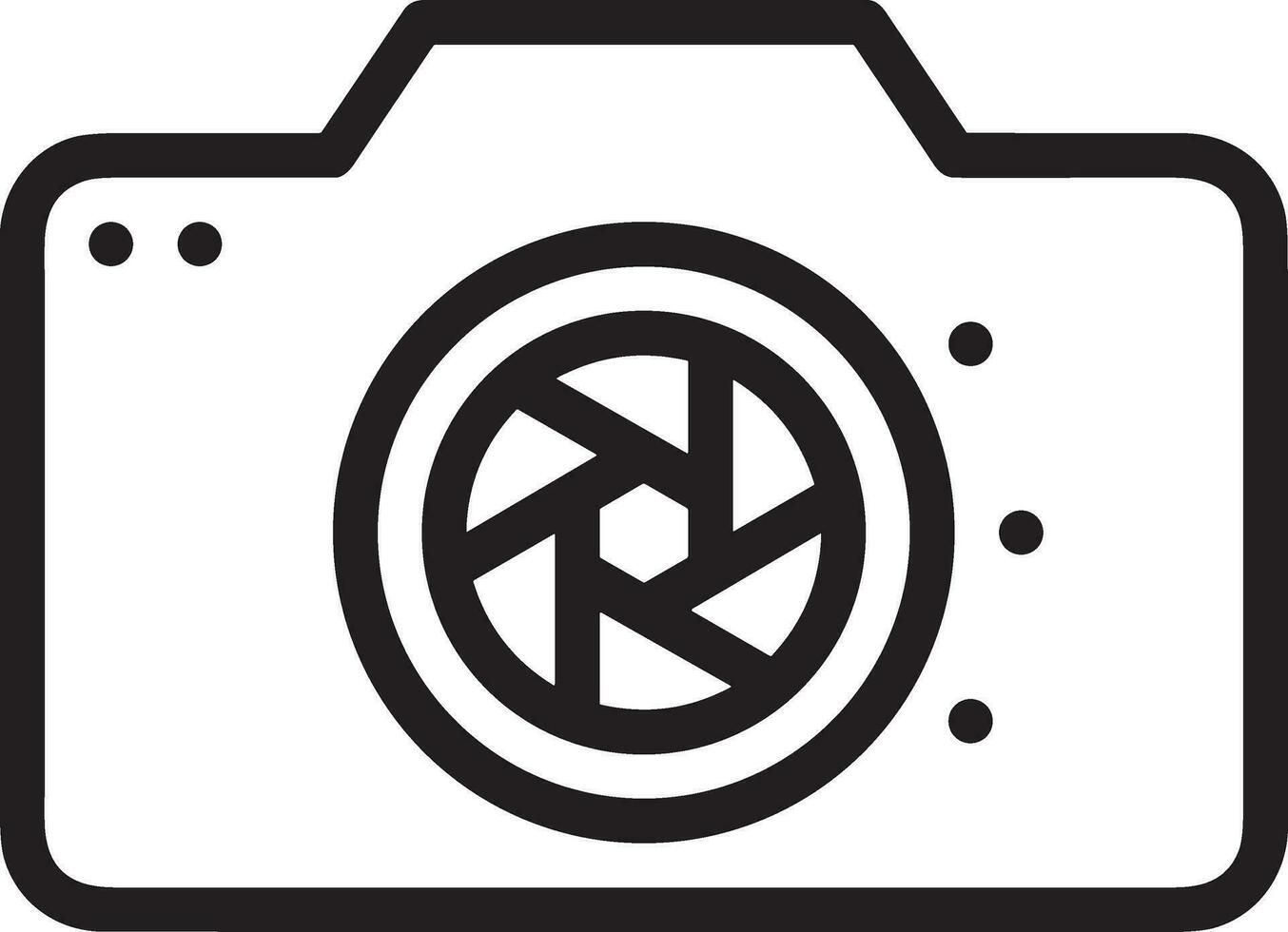 camera photography icon symbol vector image. Illustration of multimedia photographic lens graphic design image