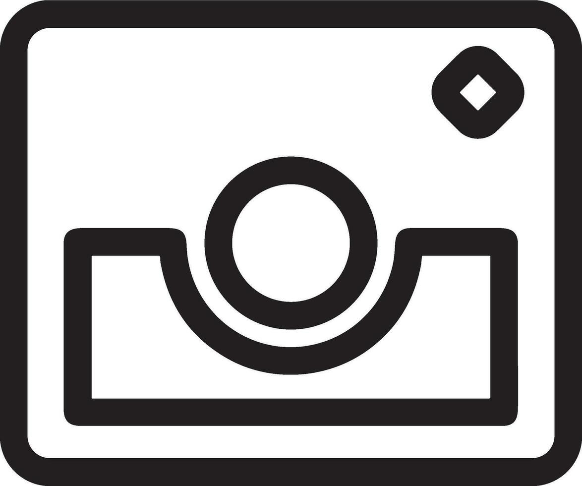 camera photography icon symbol vector image. Illustration of multimedia photographic lens graphic design image