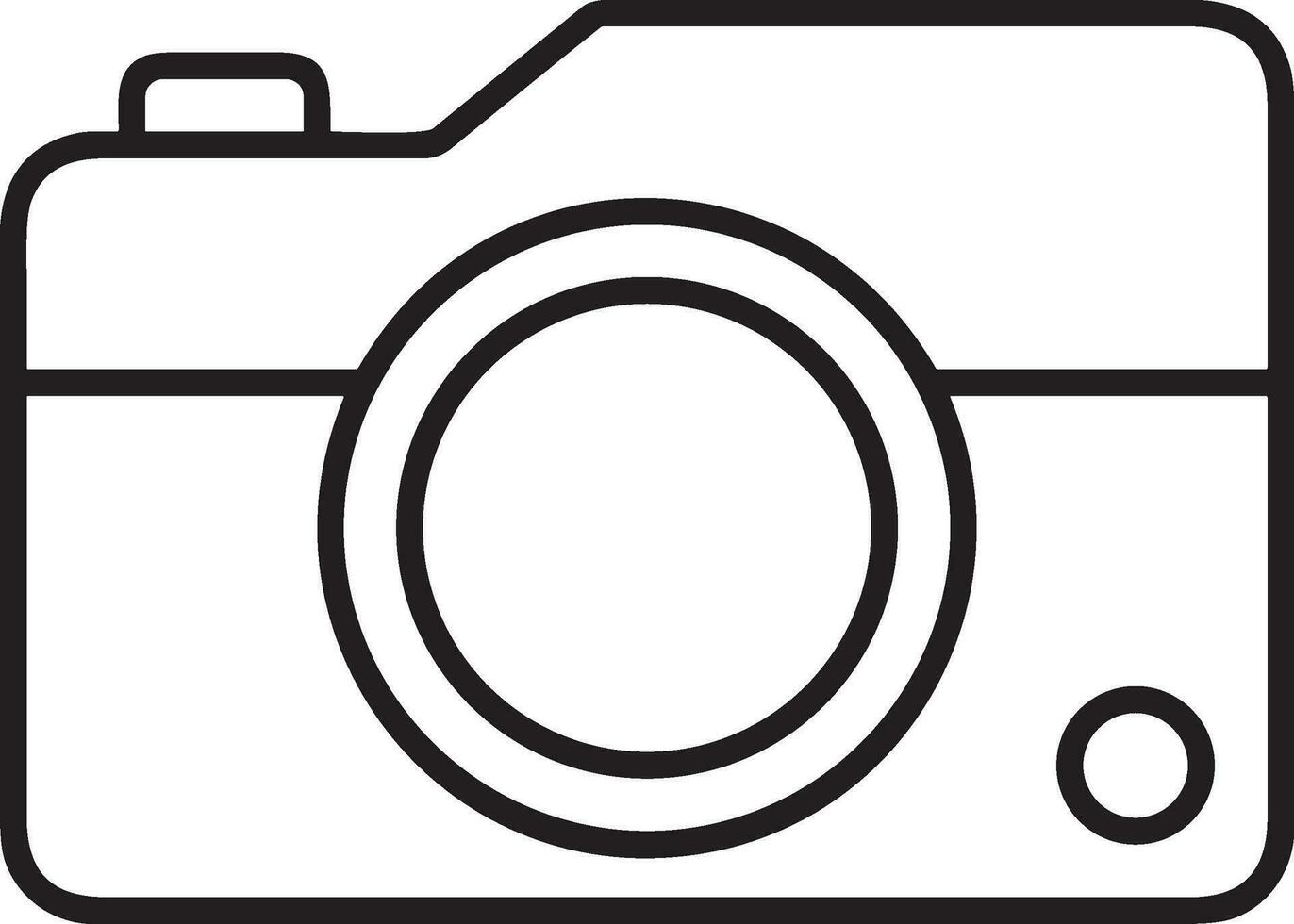 camera photography icon symbol vector image. Illustration of multimedia photographic lens graphic design image