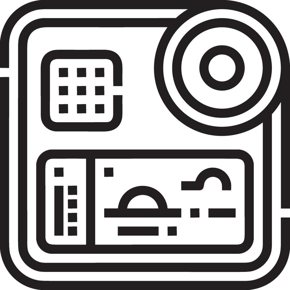 cámara fotografía icono símbolo imagen vector. ilustración de multimedia fotográfico lente grapich diseño imagen vector