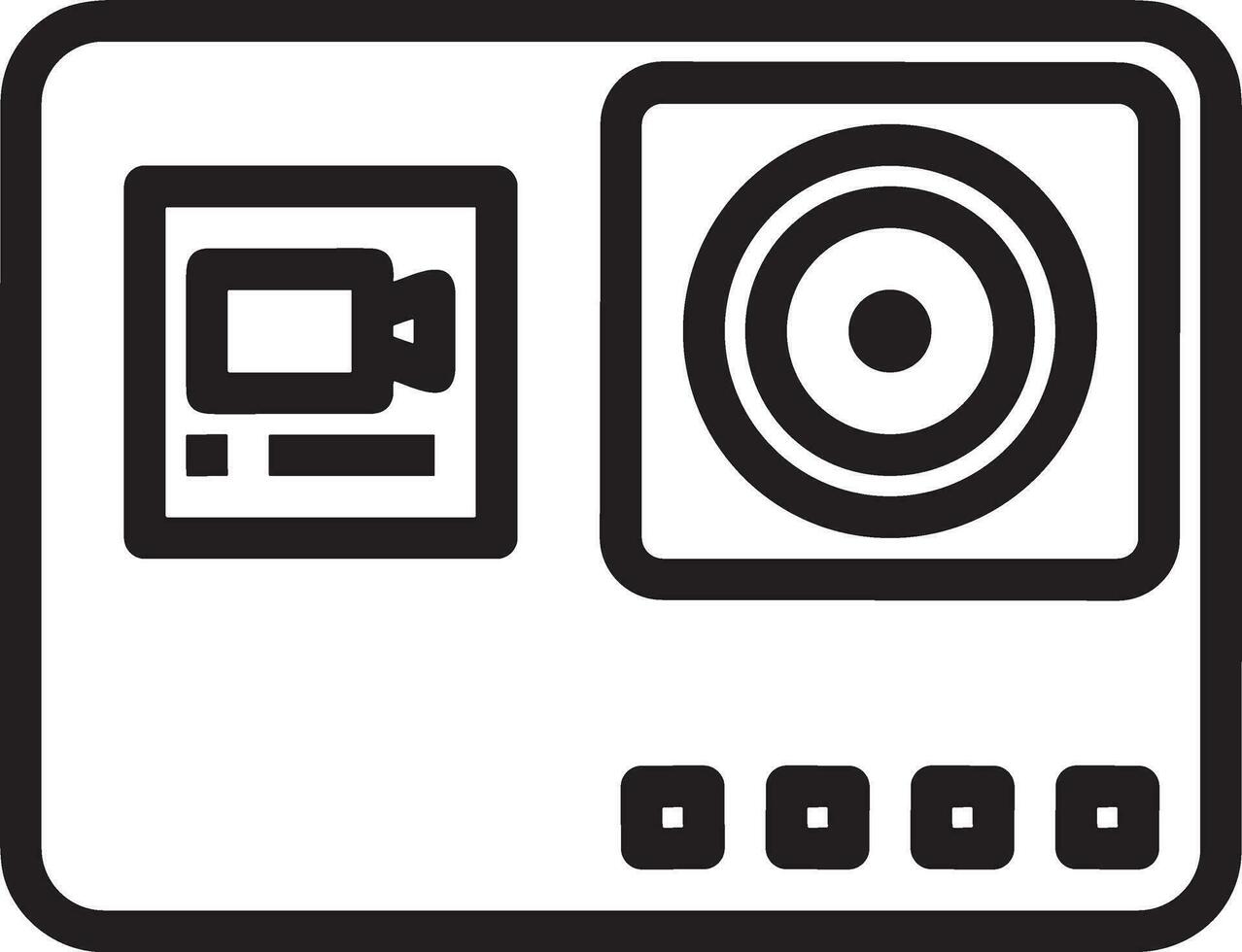 camera photography icon symbol image vector. Illustration of multimedia photographic lens grapich design image vector