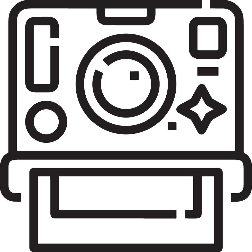 camera photography icon symbol image vector. Illustration of multimedia photographic lens grapich design image vector