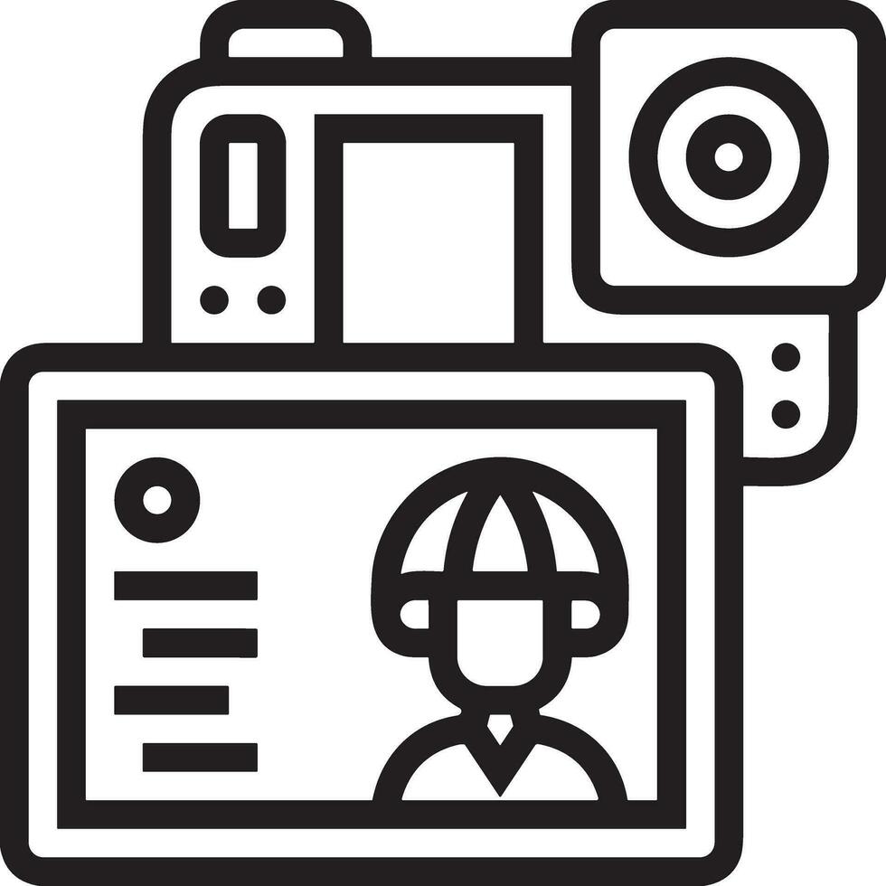 camera photography icon symbol image vector. Illustration of multimedia photographic lens grapich design image vector