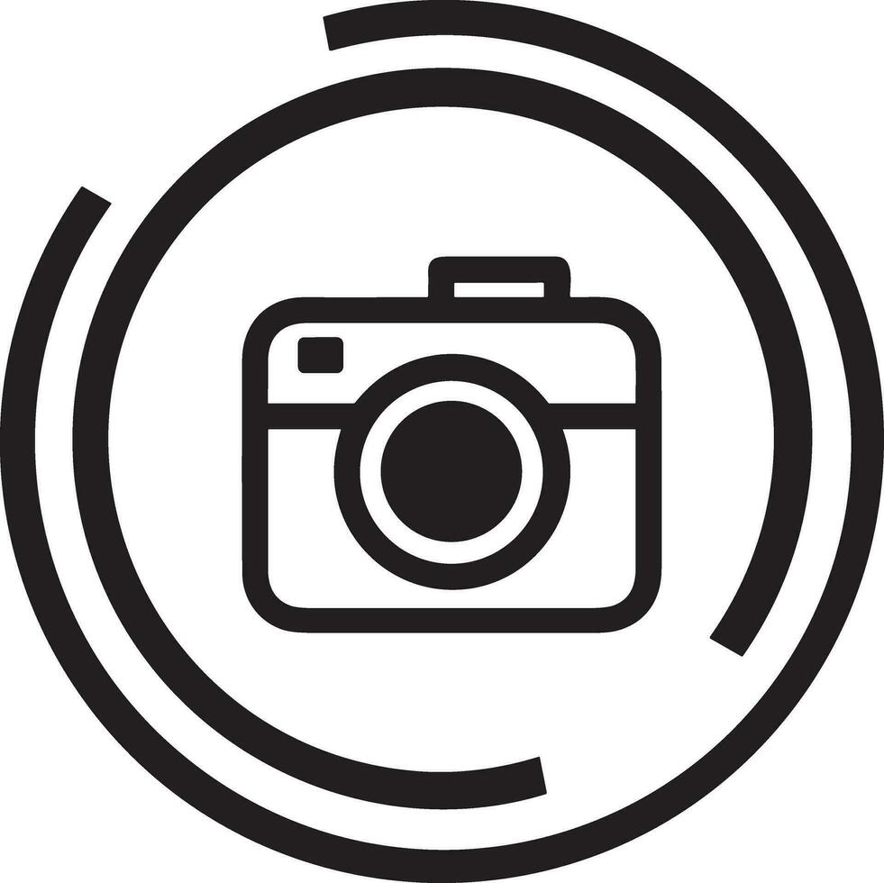 camera photography icon symbol image vector. Illustration of multimedia photographic lens grapich design image vector