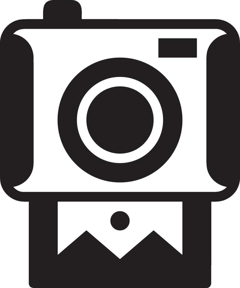 camera photography icon symbol image vector. Illustration of multimedia photographic lens grapich design image vector