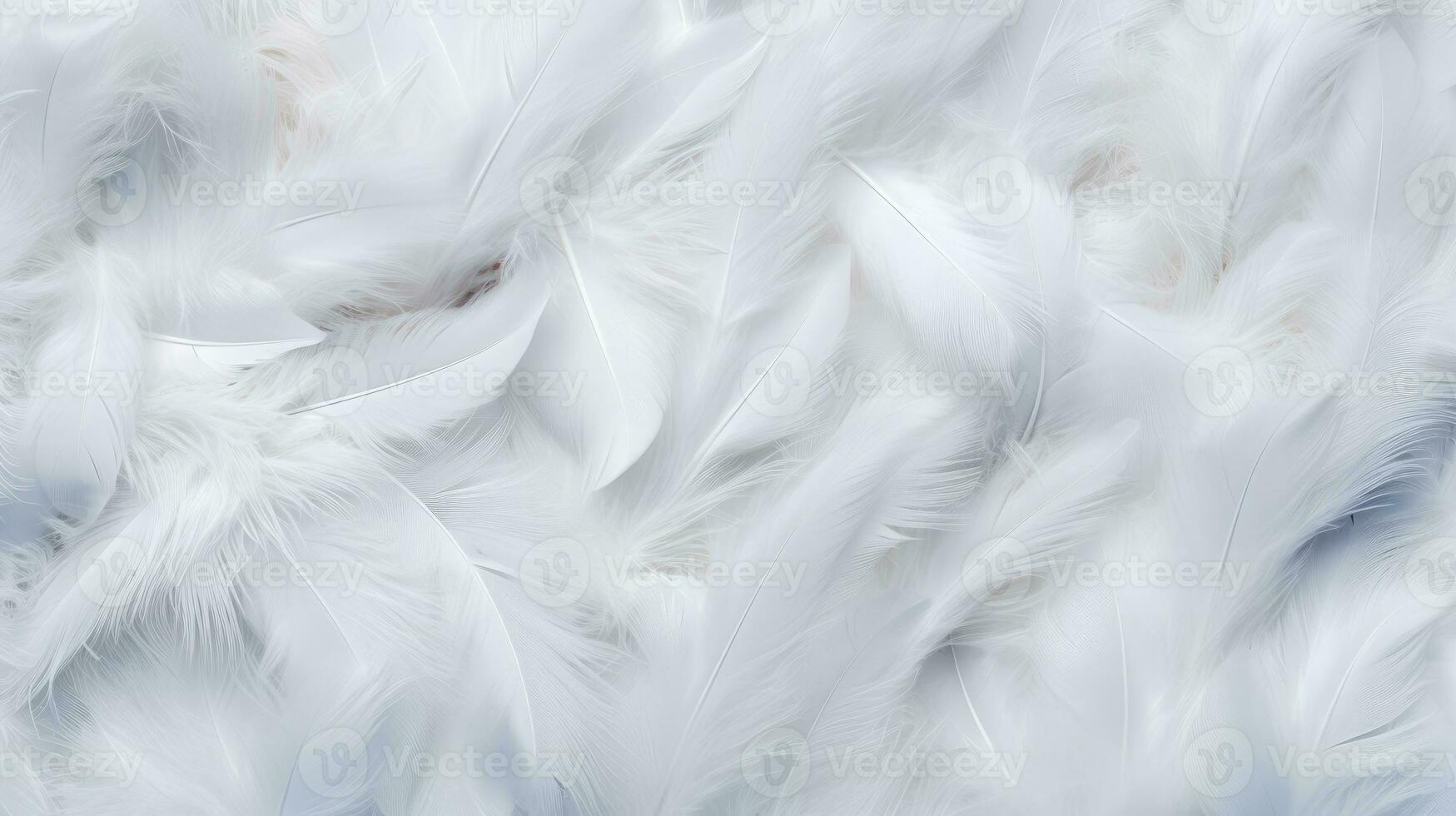 White feather texture background, pastel soft fur for baby to sleep. photo