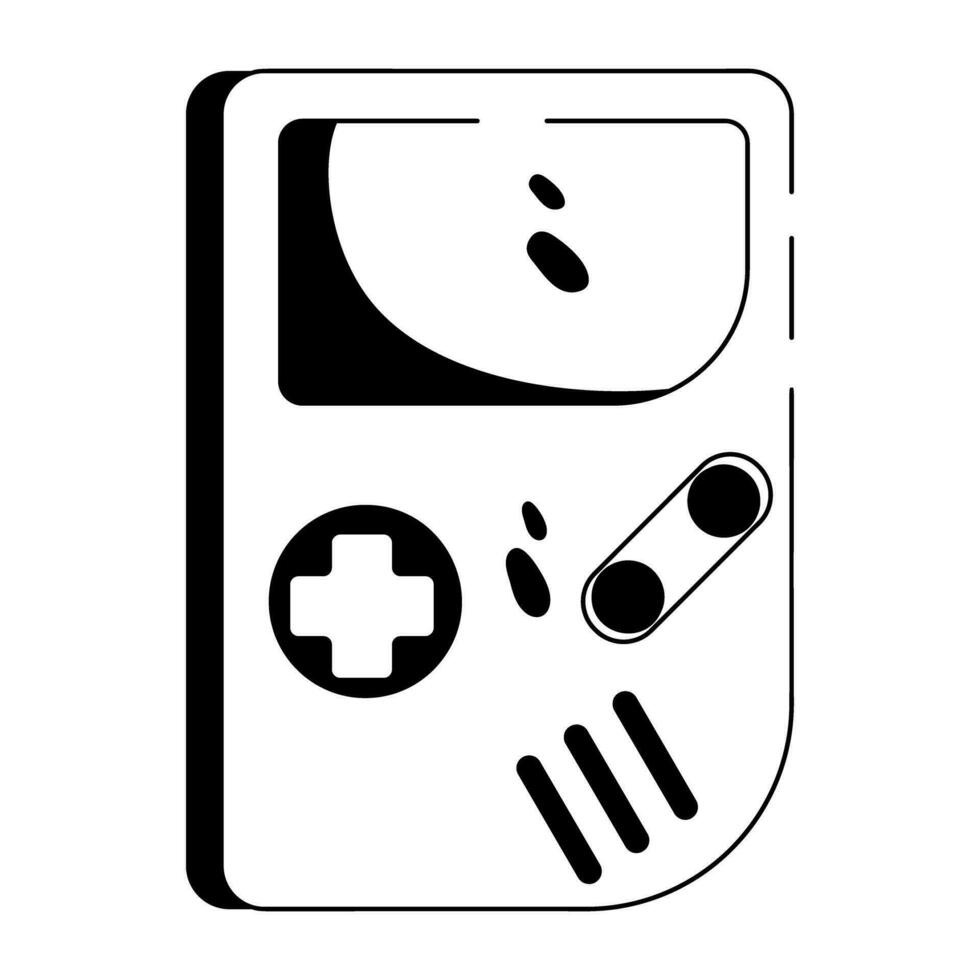 Trendy Video Game vector