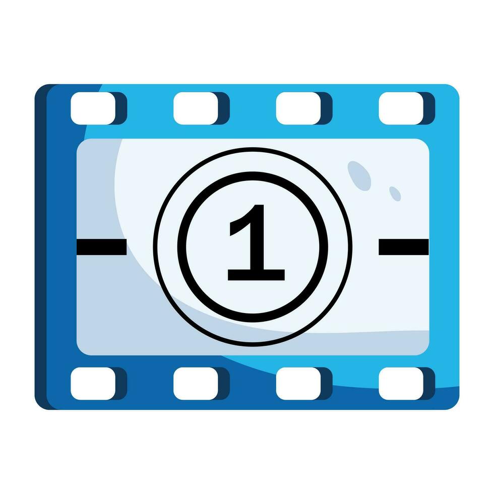 Trendy Movie Countdown vector