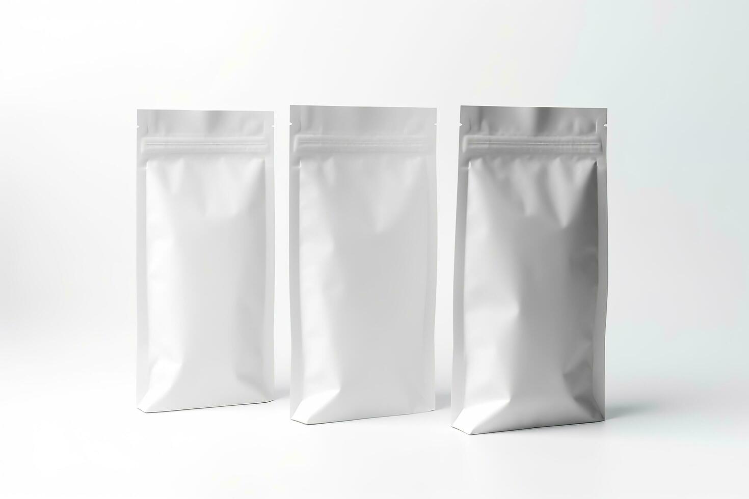 Blank Bag mockup design on white background. Generative AI photo