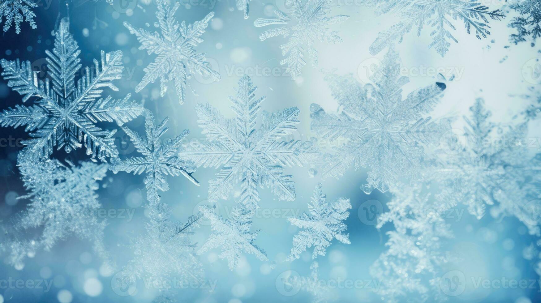 Snow pattern on glass. Winter frost. Ice crystals or cold winter background AI Generative photo