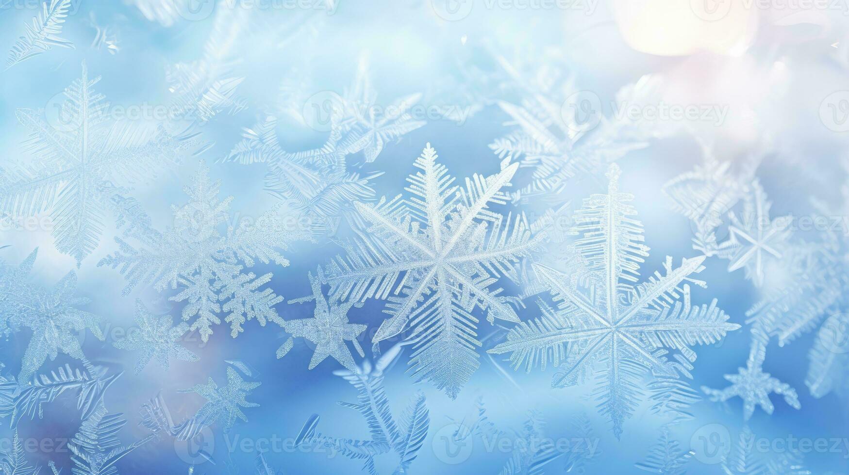 Snow pattern on glass. Winter frost. Ice crystals or cold winter background AI Generative photo