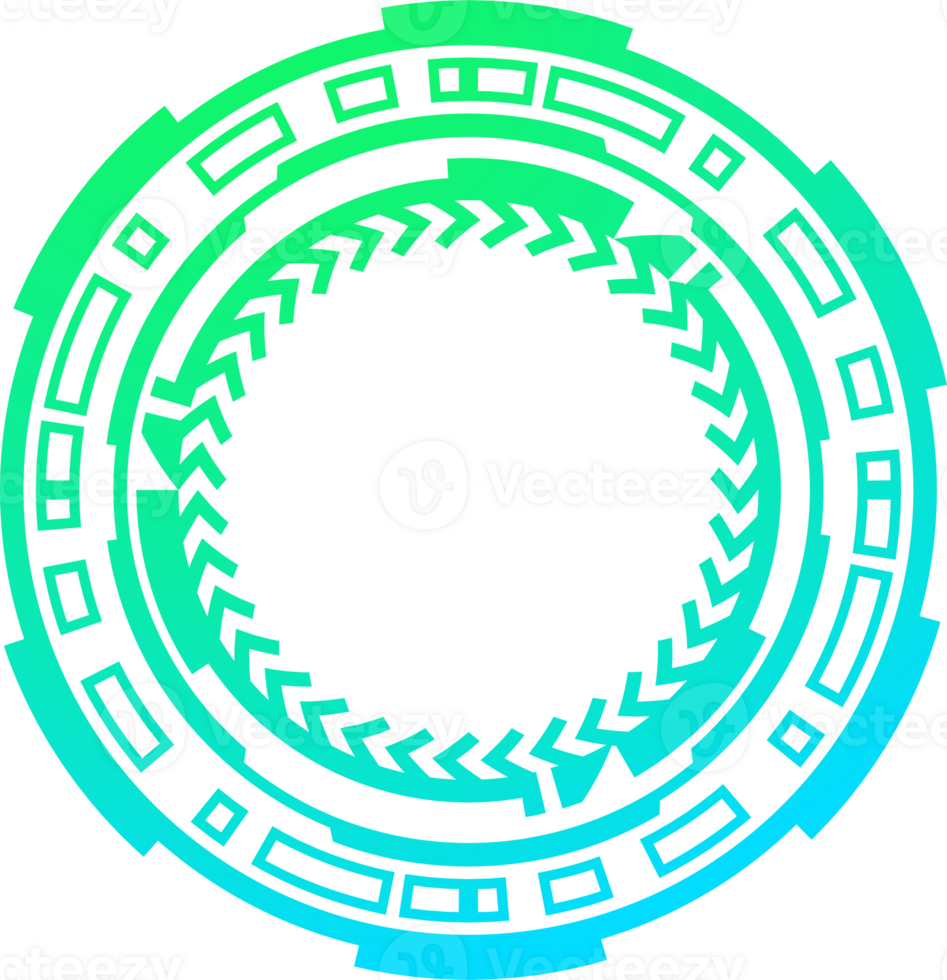 HUD futuristic element. Abstract optical neon aim. Circle geometric shape for virtual interface and games. Camera viewfinder for sniper weapon. png