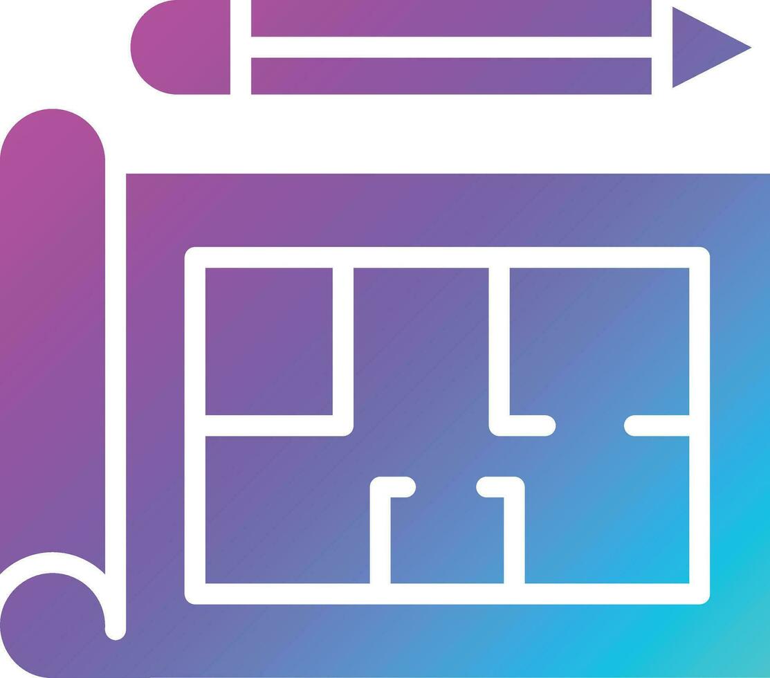 Blueprint Vector Icon Design Illustration