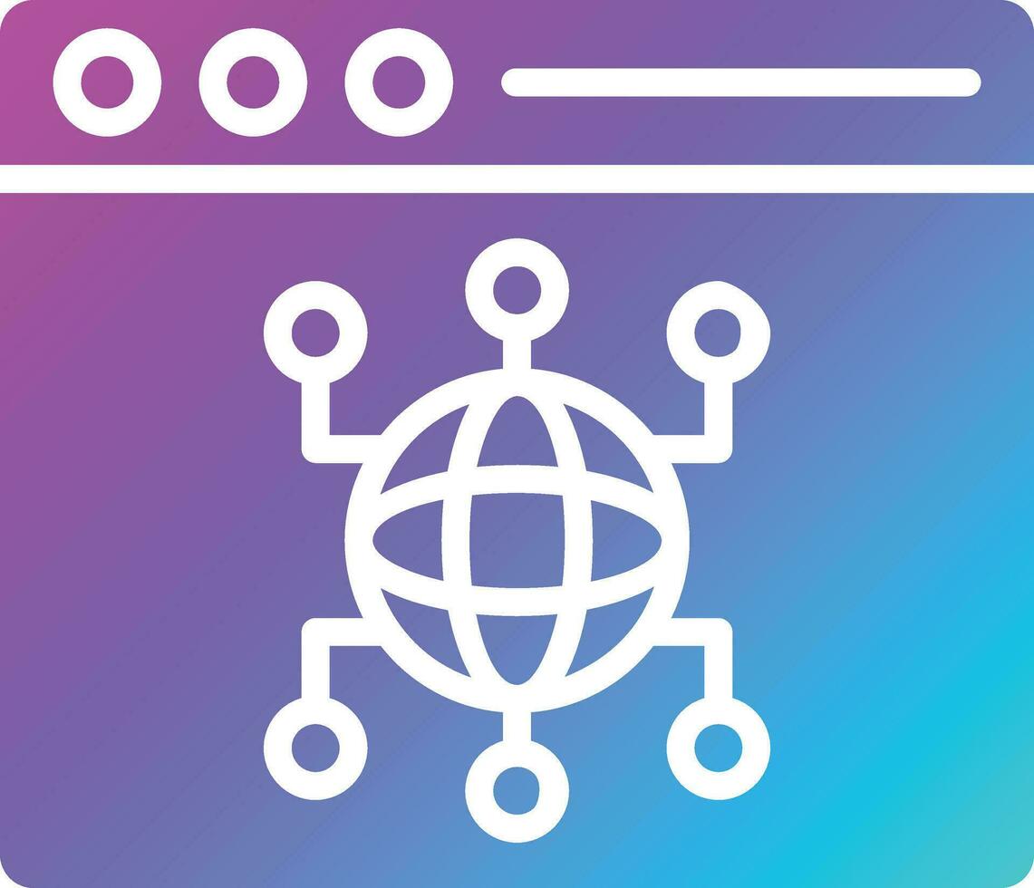 Browser Vector Icon Design Illustration