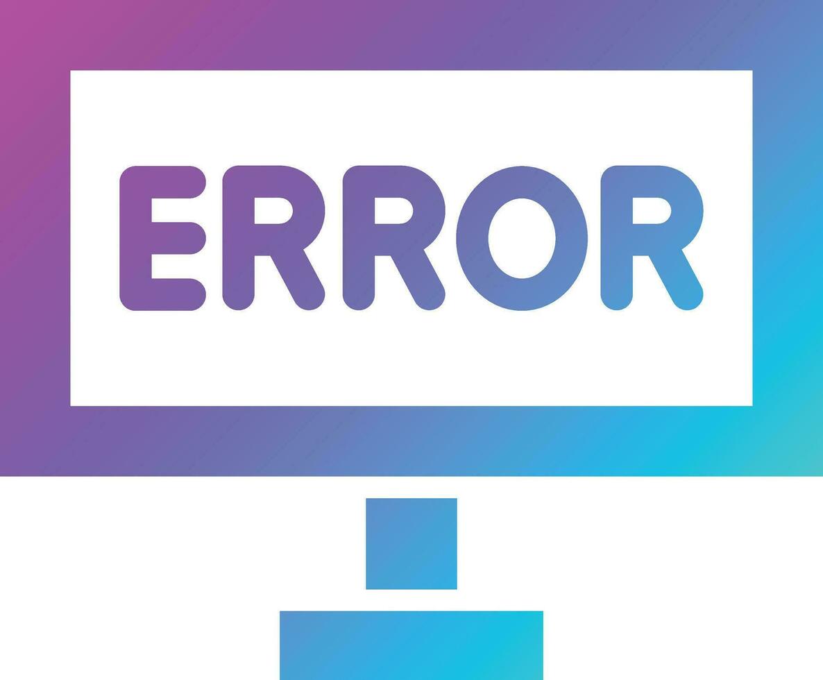 Error Vector Icon Design Illustration