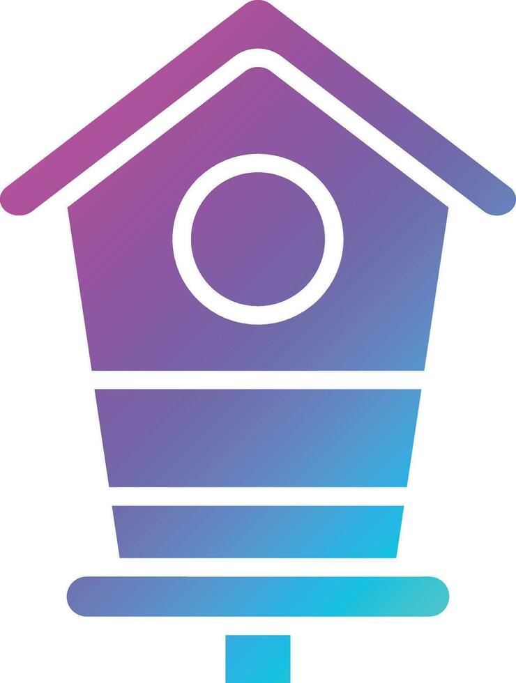 Bird house Vector Icon Design Illustration