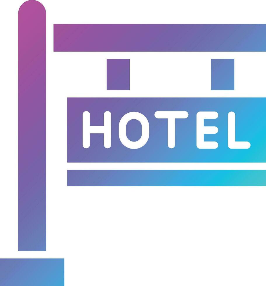 Hotel Sign Vector Icon Design Illustration